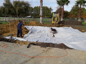 Geotextile underlay (Protection for Pond liner) 4.0 metres wide, cut to size, sold per lineal metre