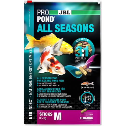 JBL ProPond All Seasons M 32L (5.8kg) Sticks